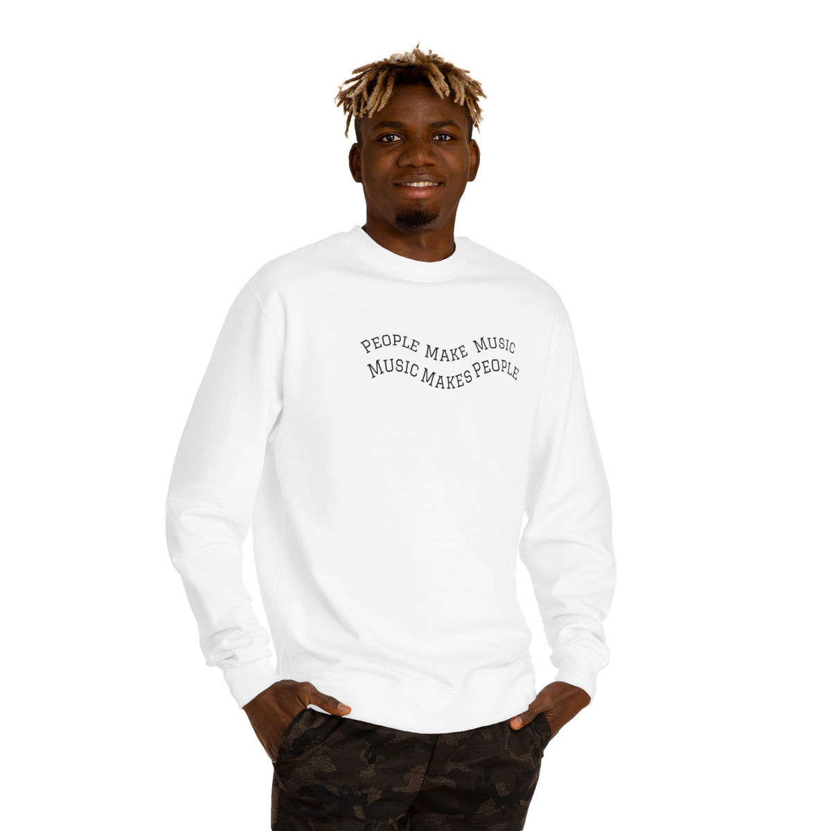 MUSMEA People Make Music Crewneck - Premium Band Sweatshirt