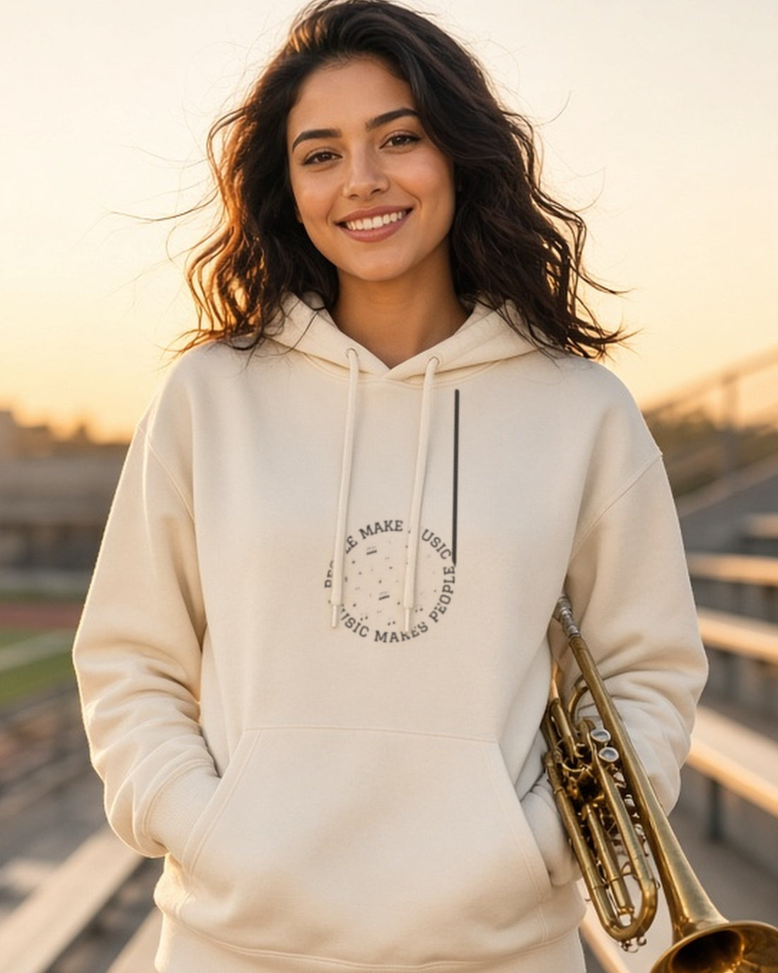 MUSMEA Music Note Hoodie - Premium Band Hoodie