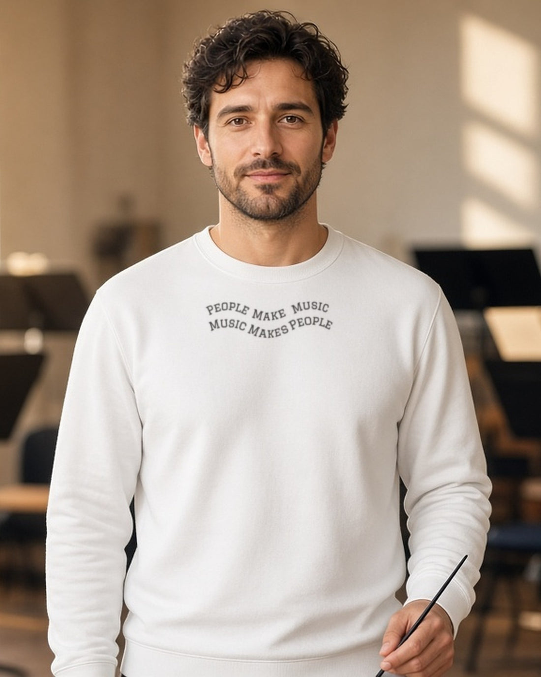 MUSMEA People Make Music Crewneck - Premium Band Sweatshirt