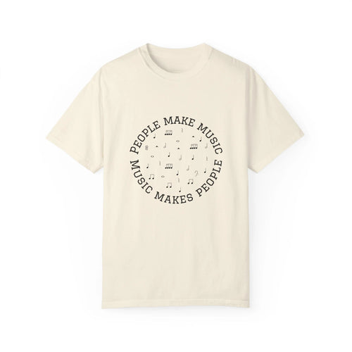 MUSMEA People Make Music tee in Ivory