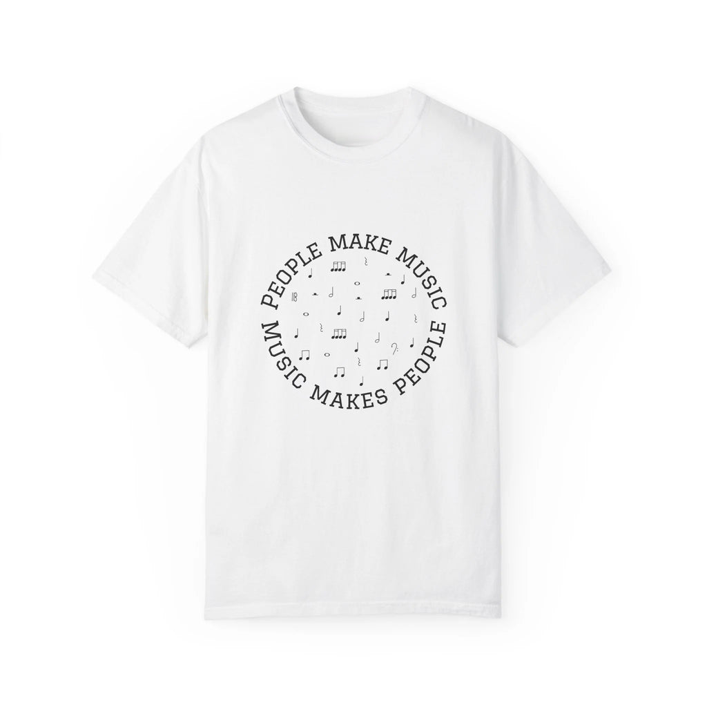 MUSMEA People Make Music tee in White