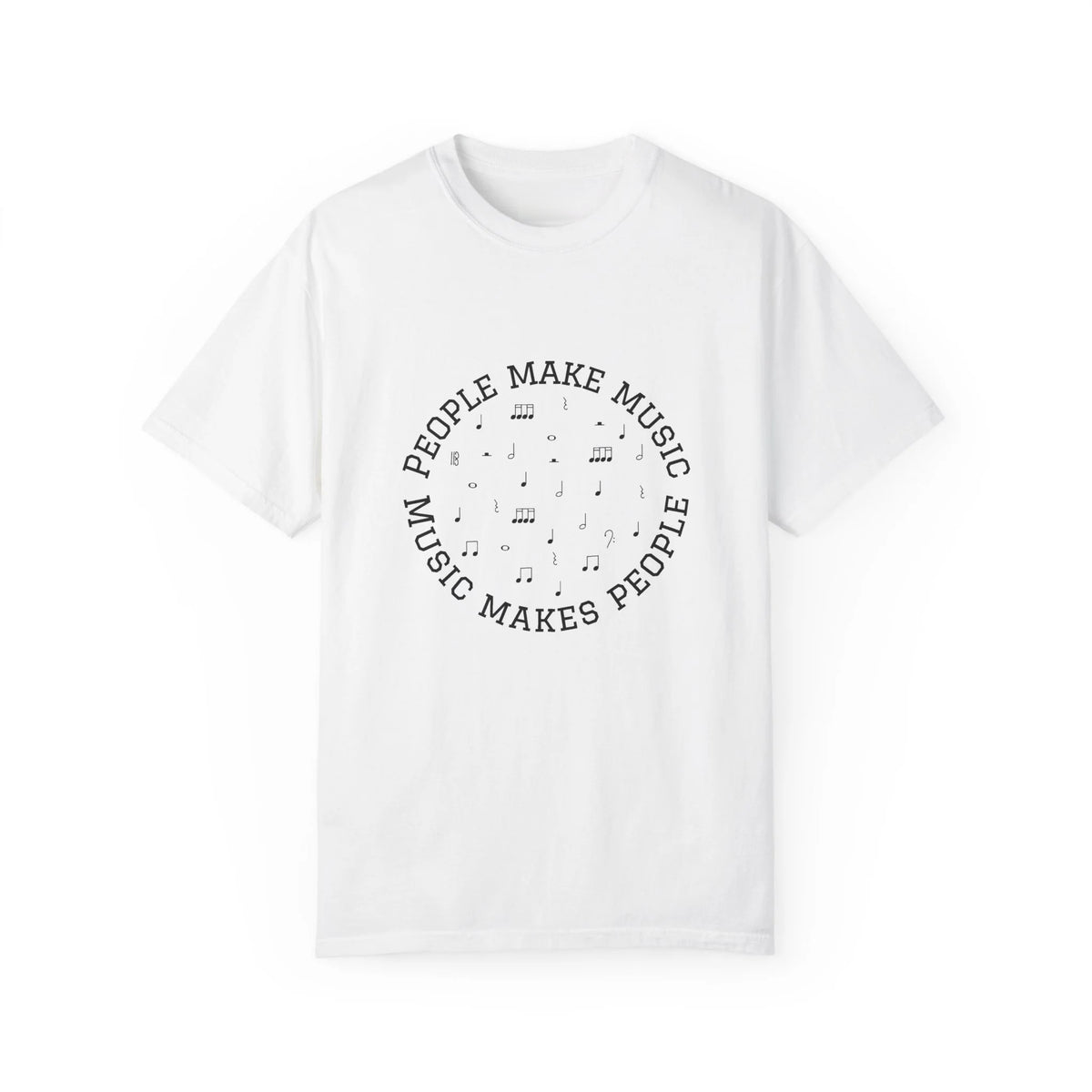 MUSMEA People Make Music tee in White